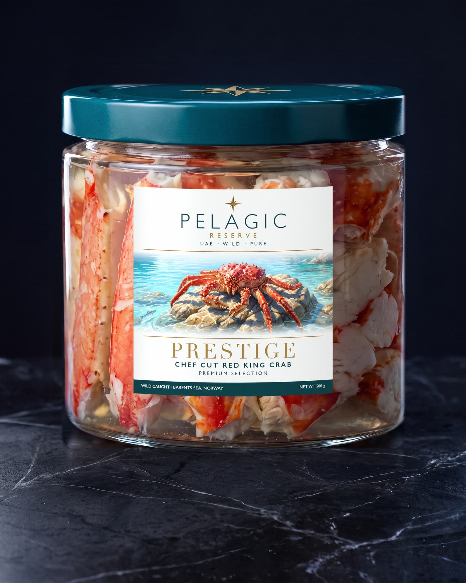 PELAGIC RESERVE Prestige — سرطان البحر الملكي الأحمر بقطع الشيف